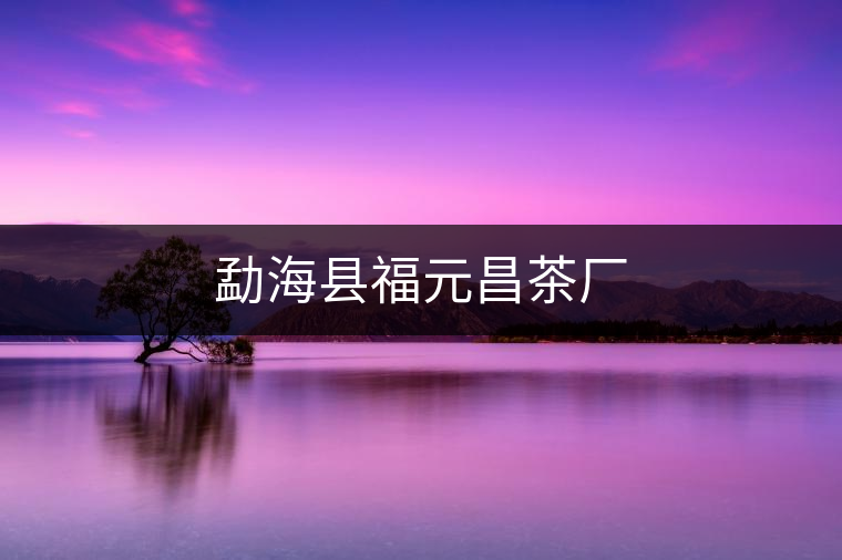 勐?？h福元昌茶廠