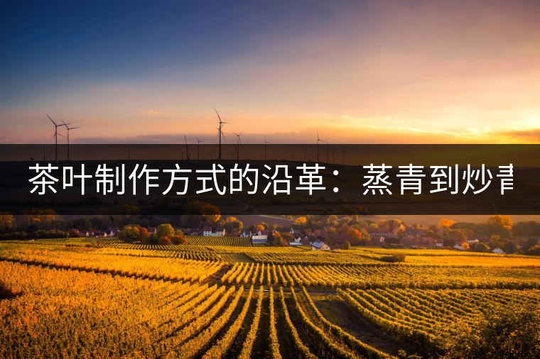 茶葉制作方式的沿革：蒸青到炒青！