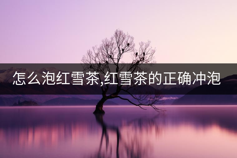 怎么泡紅雪茶,紅雪茶的正確沖泡方法！