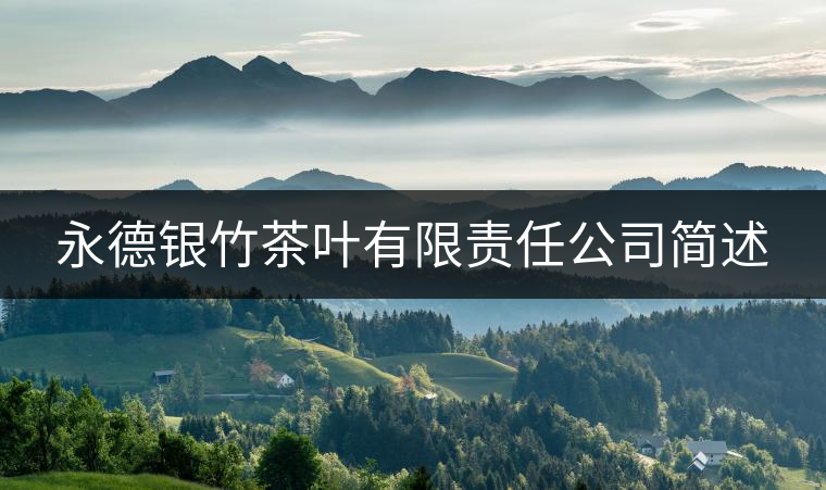 永德銀竹茶葉有限責(zé)任公司簡述 永德銀竹茶葉有限責(zé)任公司簡述