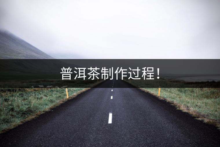 普洱茶制作過(guò)程！