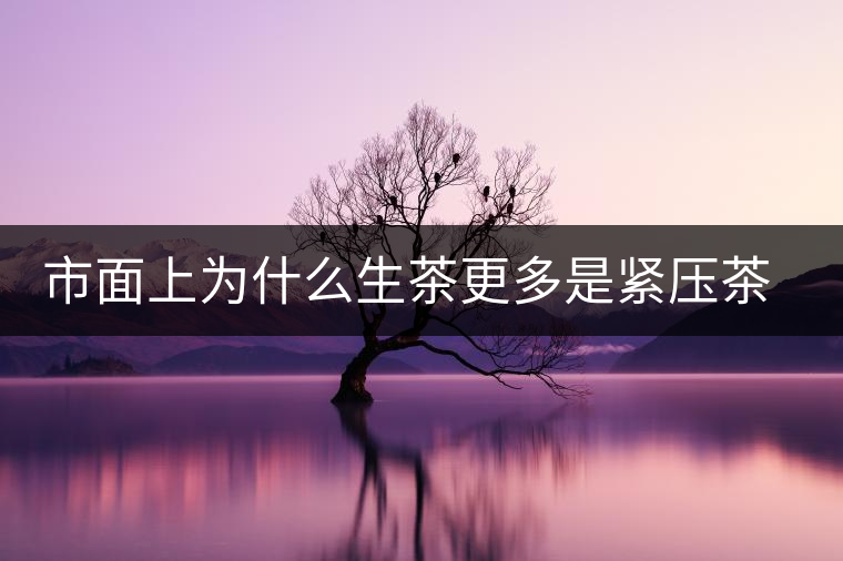 市面上為什么生茶更多是緊壓茶而非散茶？