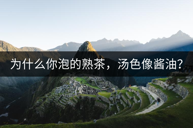 為什么你泡的熟茶，湯色像醬油？