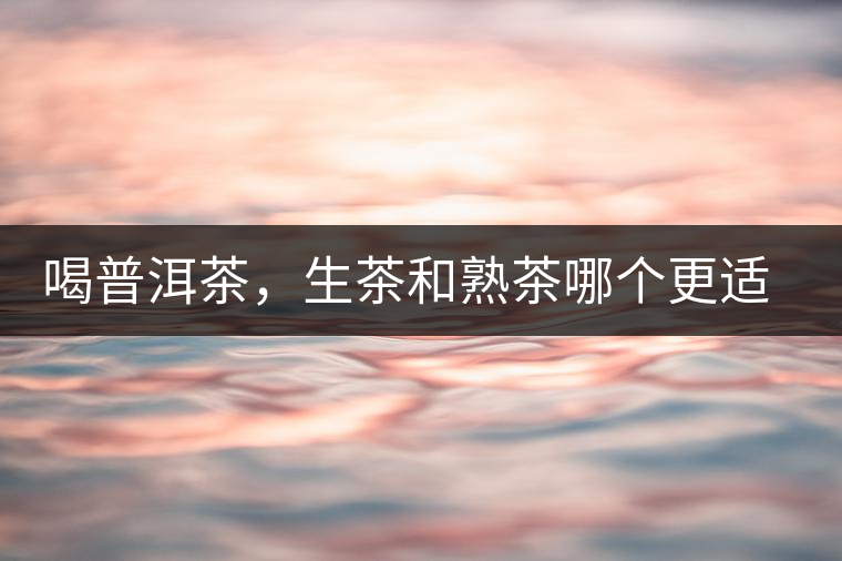 喝普洱茶，生茶和熟茶哪個(gè)更適合你？