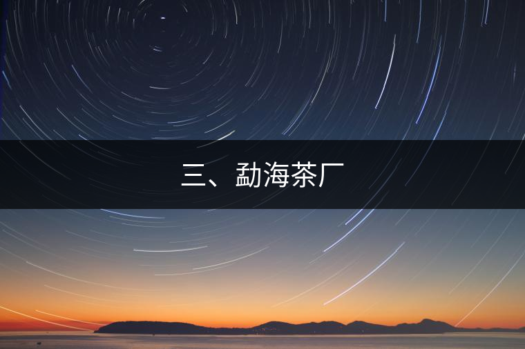 三、勐海茶廠