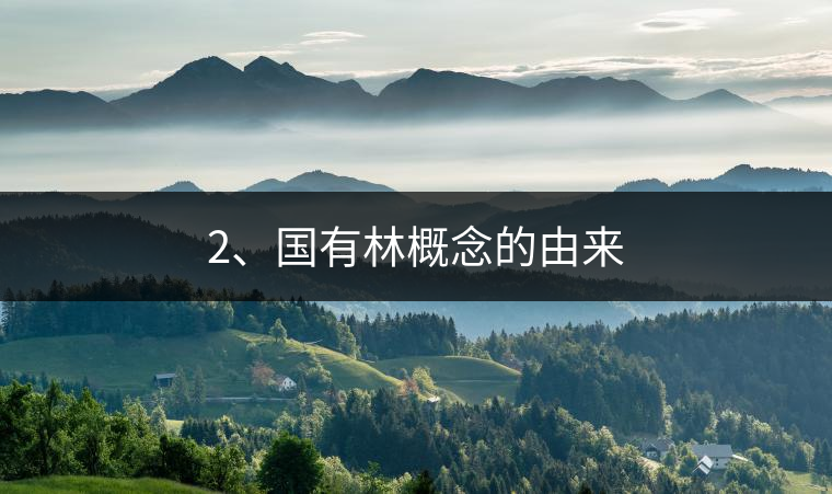 2、國有林概念的由來