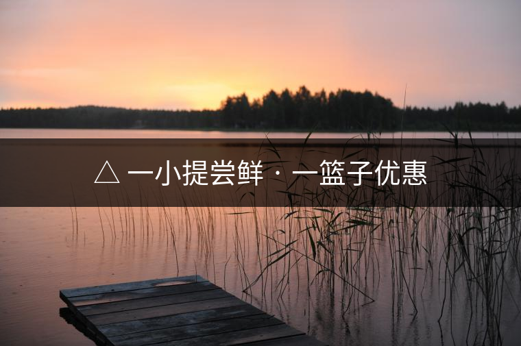 △ 一小提嘗鮮 · 一籃子優(yōu)惠