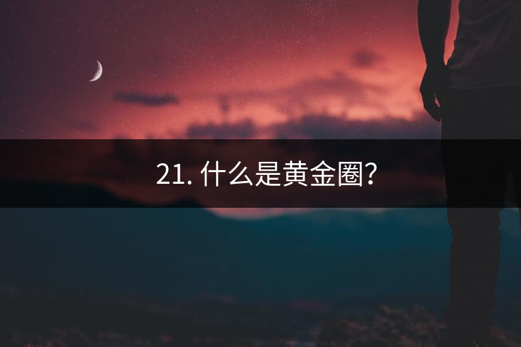 ? 21. 什么是黃金圈？